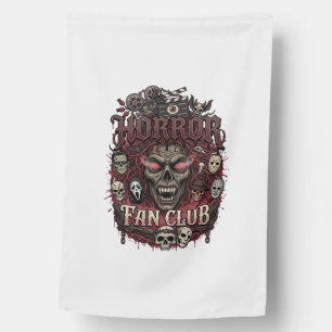 Horror Fan Club Halloween Demon Face Skulls Film R House Flag