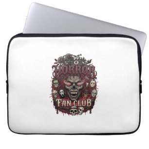 Horror Fan Club Halloween Demon Face Skulls Film R Laptop Sleeve
