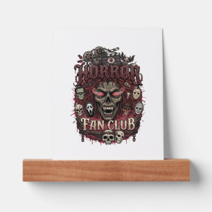 Horror Fan Club Halloween Demon Face Skulls Film R Picture Ledge