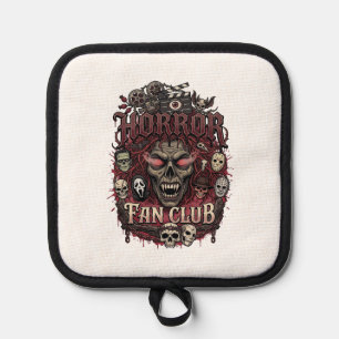 Horror Fan Club Halloween Demon Face Skulls Film R Pot Holder