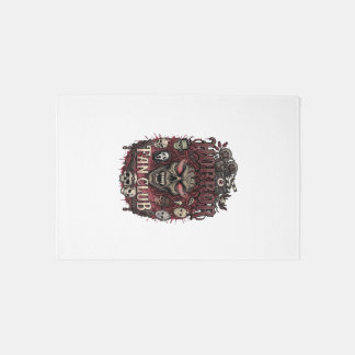 Horror Fan Club Halloween Demon Face Skulls Film R Rug