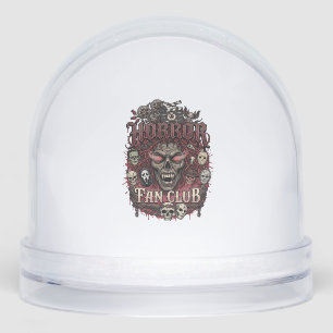 Horror Fan Club Halloween Demon Face Skulls Film R Snow Globe
