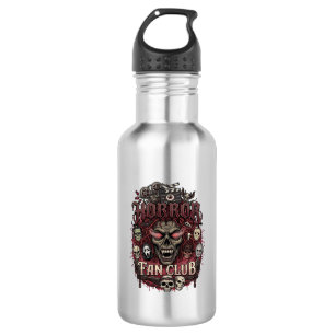Horror Fan Club Halloween Demon Face Skulls Film R Stainless Steel Water Bottle