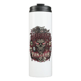 Horror Fan Club Halloween Demon Face Skulls Film R Thermal Tumbler