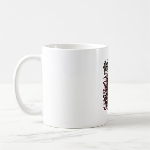 Horror Fan Club Halloween Screaming Skull Red Hood Coffee Mug