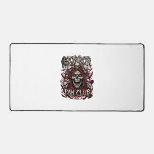 Horror Fan Club Halloween Screaming Skull Red Hood Desk Mat