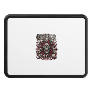 Horror Fan Club Halloween Screaming Skull Red Hood Hitch Cover