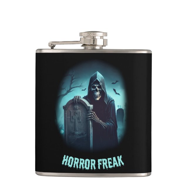 Horror Freak Reaper Flask (Front)