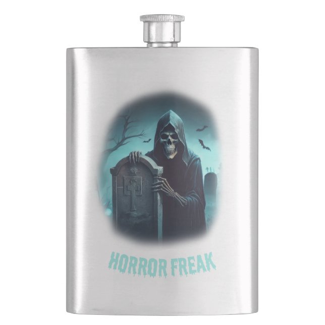 Horror Freak Reaper Flask (Front)