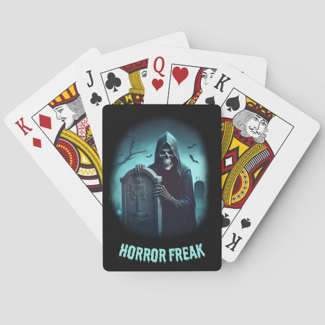 Horror Freak Reaper Poker Cards (Back)
