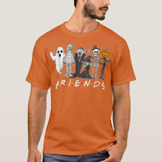 Horror Friends Skeleton Zombie Pumpkin Mommy Hallo T-Shirt