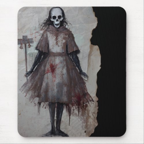 Horror Gift Zombie Goth Gothic Vodoo Puppe Mouse Pad