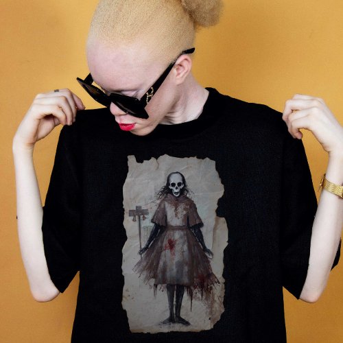 Horror Gift Zombie Goth Gothic Vodoo Puppe T_Shirt