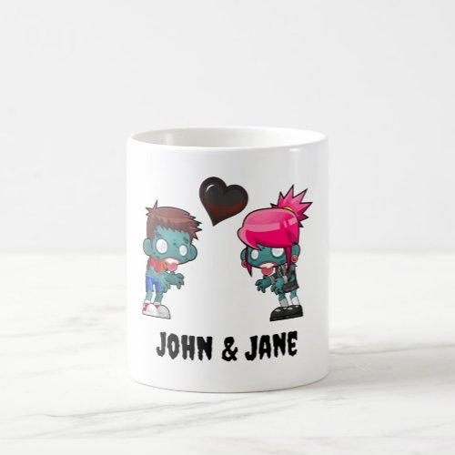 Horror gift Zombie love personalizing heart Coffee Mug