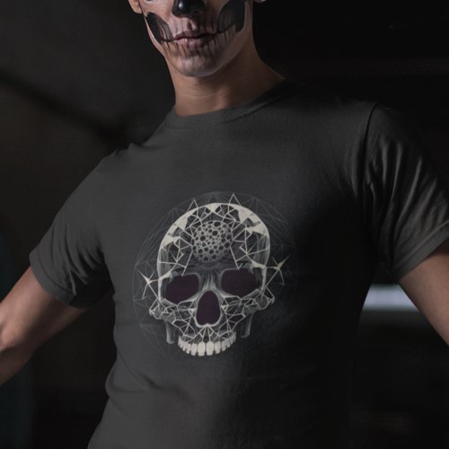 Horror Goth Skull _Abstract Orbit Hororscope Skull T_Shirt