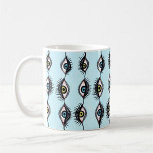 Horror gothic creepy witchy eyes coffee mug