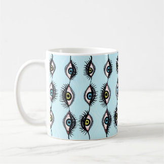 Horror gothic creepy witchy eyes coffee mug