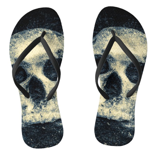 Horror Halloween Skull Flip Flops (Footbed)