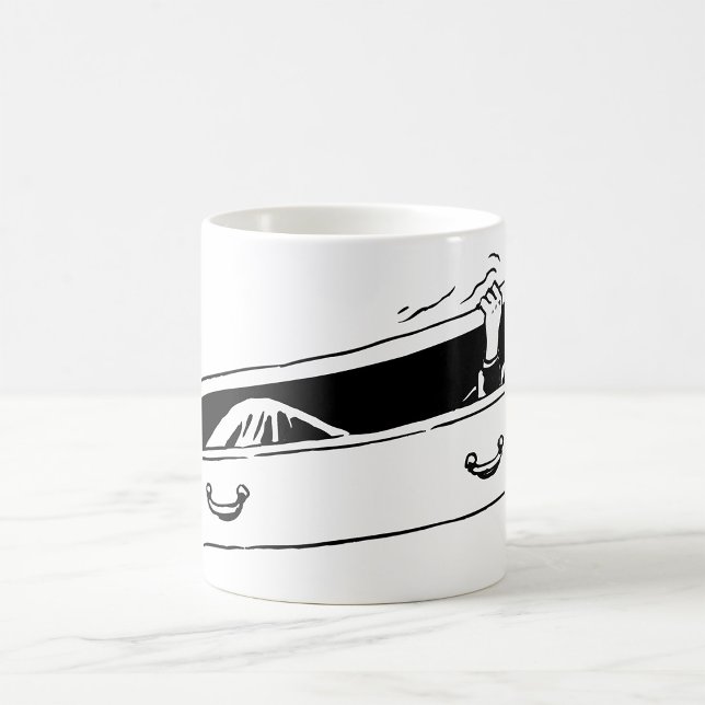 Horror Hand Emerging from Coffin Coffee Mug (Creator Uploaded)