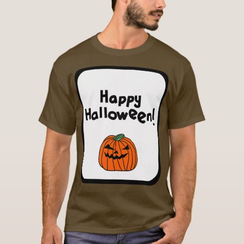 Horror Happy Halloween Greeting T_Shirt