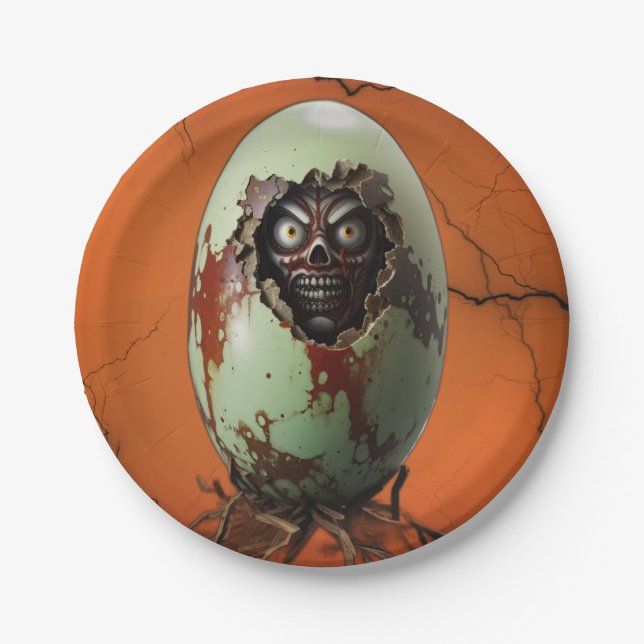 Horror Hatching Paper Plates (Front)