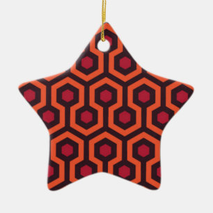 horror hotel carpet xmas ceramic ornament
