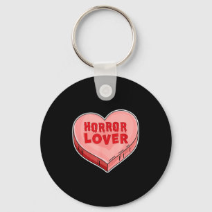 Horror Lover Candy Heart Valentines Day Halloween  Keychain