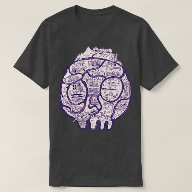 Horror map T-Shirt (Design Front)