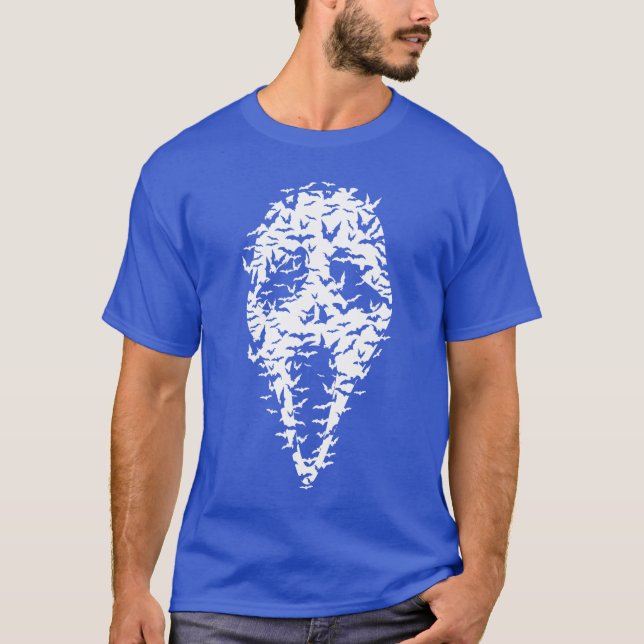 Horror Mask out of Birds family T-Shirt (Front)