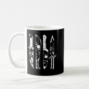 Horror Movie Characters In Knives Gift For Hallowe Coffee Mug