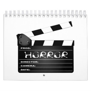 Horror Movie Clapperboard Calendar
