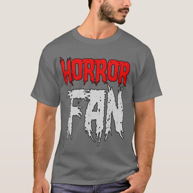 Horror Movie Fan Horror Fan family T-Shirt (Front)