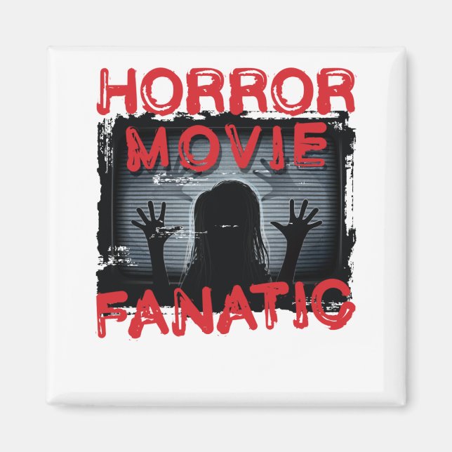 Horror Movie Fanatic Scary Films Magnet (Front)