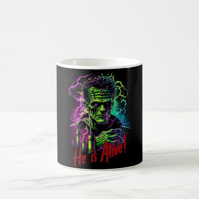 Horror Movie Frankenstein Monster, Halloween  Coffee Mug (Center)