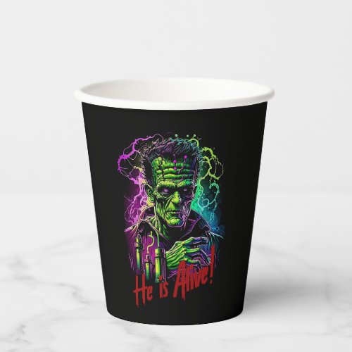 Horror Movie Frankenstein Monster Halloween Paper Cups