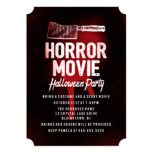 Halloween Movie Party Invitations 9