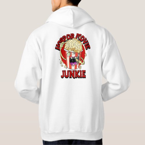 Horror Movie Junkie Scary Popcorn Hoodie