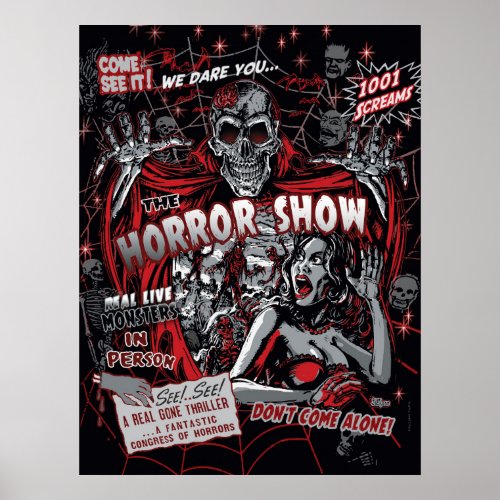 Horror movie Monsters spook show Poster