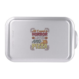 Horror Movie Pizza Halloween Pumpkin Skull Slice_1 Cake Pan