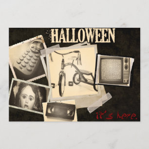 Horror Movie Staples Halloween Party Invitations