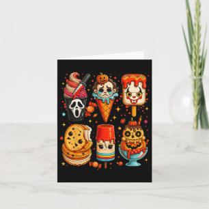 Horror Movie Summer Popsicle Halloween Ice Cream S Card