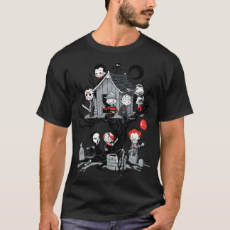 Horror Movie Tree House Halloween T-Shirt