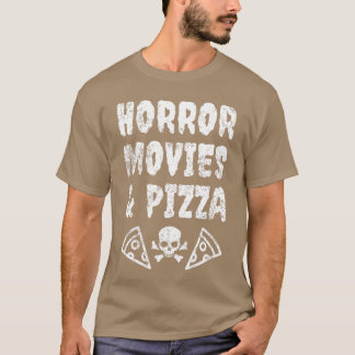 Horror Movies And Pizza vintage T-Shirt