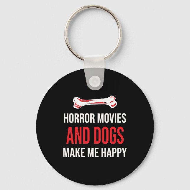 Horror Movies Dogs Keychain (Front)