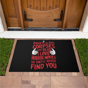 Horror Movies Lovers Halloween Scary Film Doormat