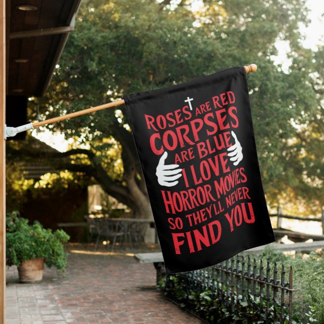 Horror Movies Lovers Halloween Scary Film  House Flag (In SItu)
