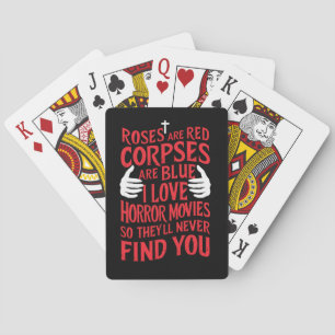 Horror Movies Lovers Halloween Scary Film  Poker Cards