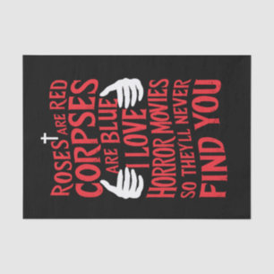 Horror Movies Lovers Halloween Scary Film Tissue Paper
