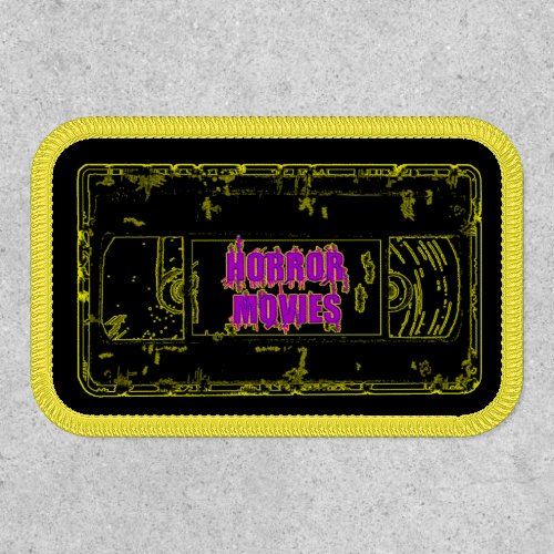 Horror Movies Purple Letters Patch