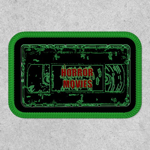 Horror Movies Red Letters Patch